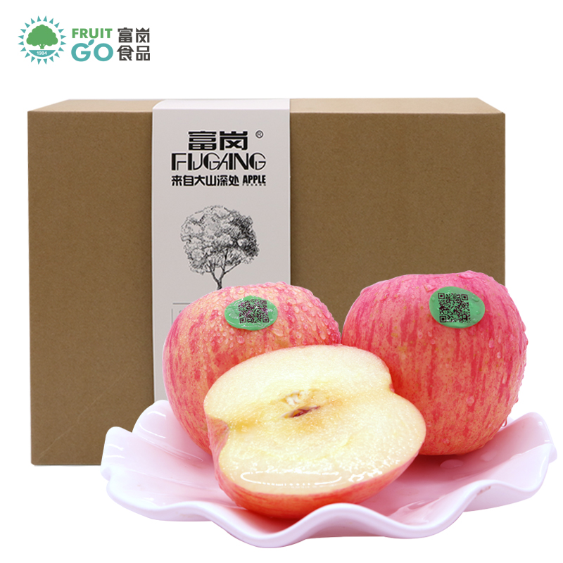 富岗苹果水果脆甜孕妇吃红富士苹果12枚整箱应季糖心水果脆甜