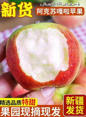 新疆阿克苏嘎啦苹果8斤新鲜水果应当季丑苹果脆甜红富士整箱