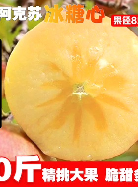 新疆阿克苏冰糖心新鲜当季一级红富士整箱10斤大苹果孕妇水果