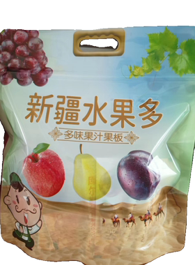 新疆水果多香梨葡萄苹果西梅果汁果冻板独立包装休闲零食