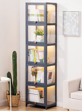 书架置物架落地书柜子阅读架儿童家用客厅简易多层储物实木收纳柜