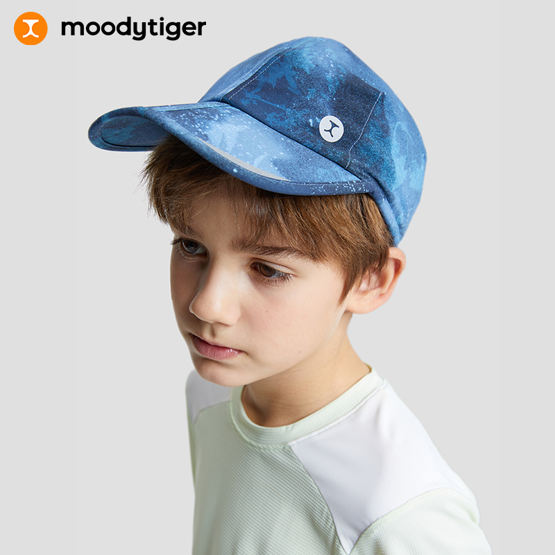 moodytiger儿童鸭舌帽夏可折叠防晒透气遮阳帽棒球帽子