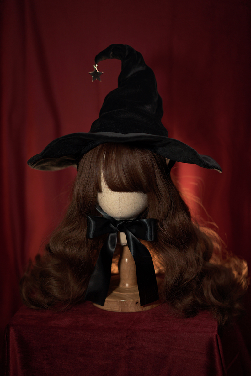 磁铁兔原创儿童万圣节表演魔法环球影城哈利波特魔女巫女巫师帽子
