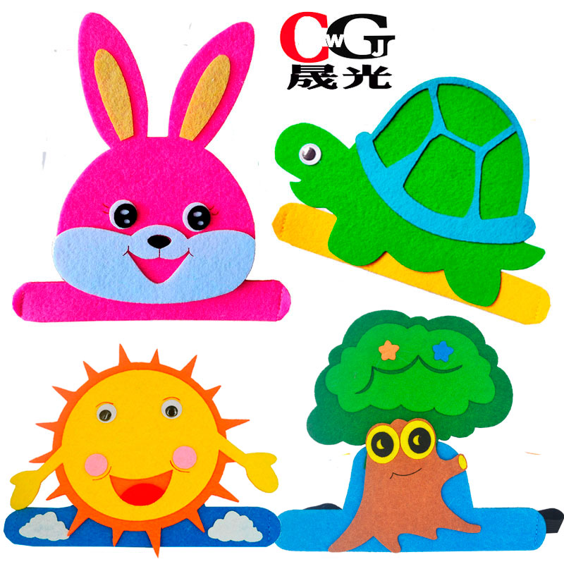 龟兔赛跑动物头饰儿童表演道具幼儿园小白兔乌龟帽子舞台演出面具