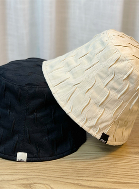 新款小众渔夫帽子女秋季韩版简约素颜遮脸水桶帽高级感显脸小盆帽