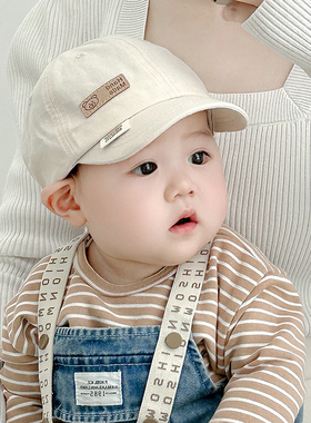 婴儿帽子春秋季薄款小月龄鸭舌帽夏季男女宝宝儿童遮阳防晒棒球帽