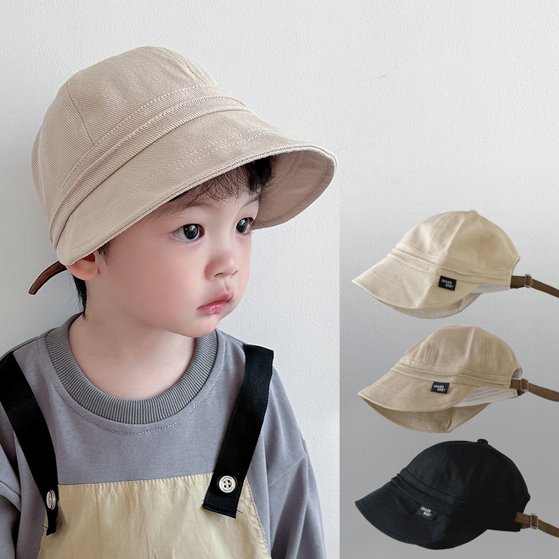 儿童帽子春秋款防晒帽宝宝婴儿夏季鸭舌帽男童女童渔夫帽遮阳帽