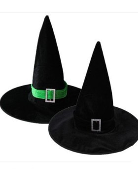 哈利波特魔法师帽子巫婆帽子巫师帽黑尖尖帽子  巫婆帽子