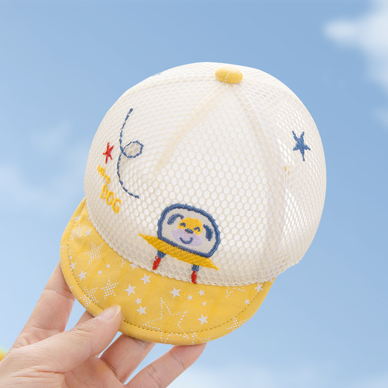 婴儿帽子夏季薄款幼儿防晒鸭舌帽男宝宝夏款新生儿童遮阳凉帽透气