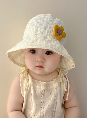 宝宝帽子春秋款婴儿夏季可爱超萌儿童盆帽女童户外遮阳渔夫帽薄款