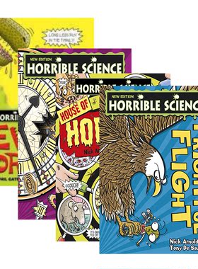 可怕的科学4本套装 英文原版小说 Horrible Science 安万特青少年奖 少儿科普章节桥梁书 英文版进口中小学生英语课外阅读