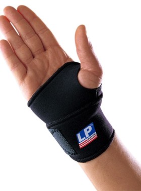 LP护腕单片式腕关节缠绕护套726 腕关节半指健身手套护具 单只
