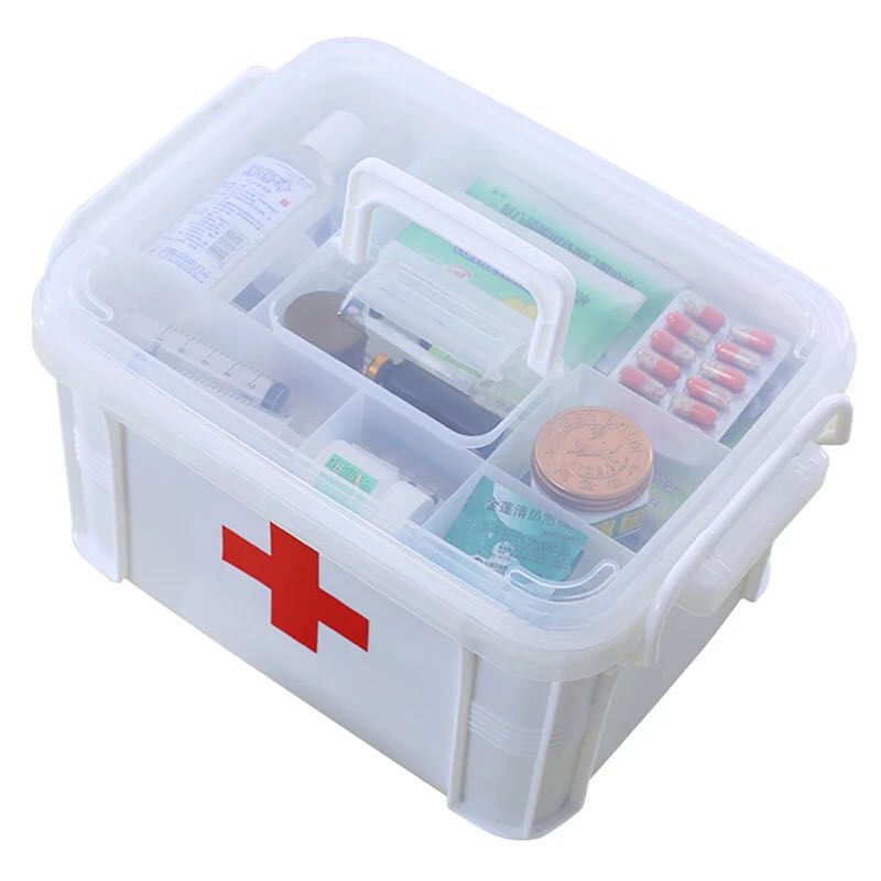 医药箱家庭装大容量家用特大号装药品药盒收纳盒急救医疗护箱小型