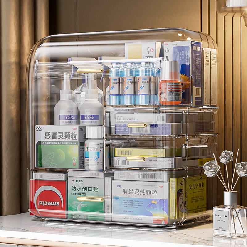 家用大号药箱大容量药物收纳盒家庭装医药箱特大号分类药品置物架