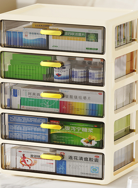医药箱家庭装特大号家用大容量抽屉分类层架放急救药品物收纳盒柜