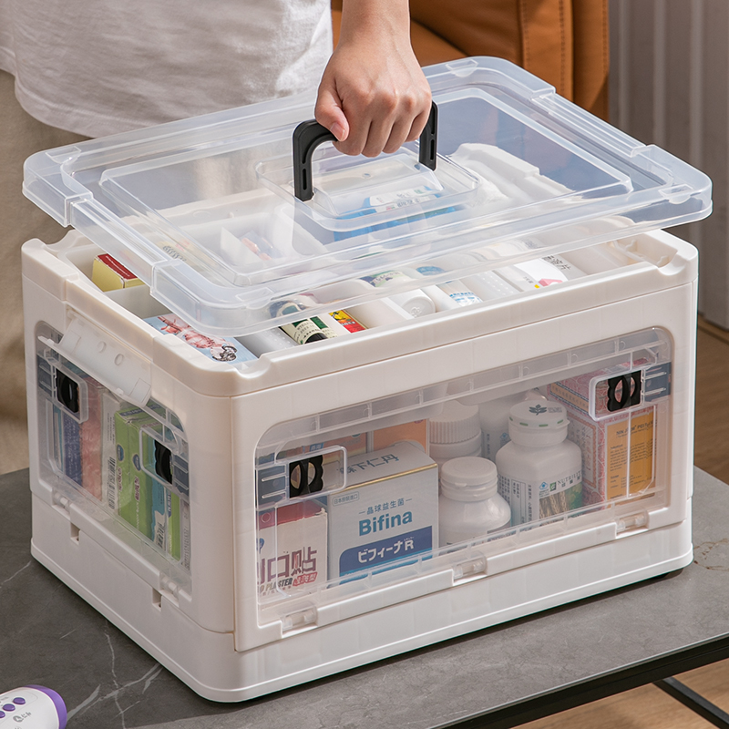 医药箱家庭装多层特大分类药盒家用大容量药物收纳盒药品收纳箱子
