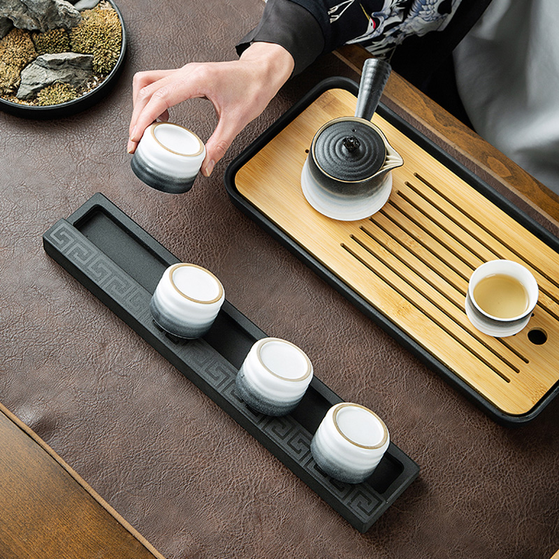 新品新款茶杯架乌金石茶道配件家用茶具置物架子简约X功夫茶沥水