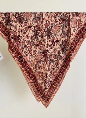 十里窑红-100%桑蚕丝鬼绉105大方巾桑蚕丝围巾