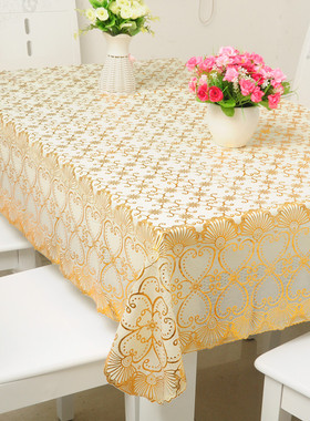 新款pvc高档塑料免洗正方形台布欧式餐桌布防水防油耐热方桌布