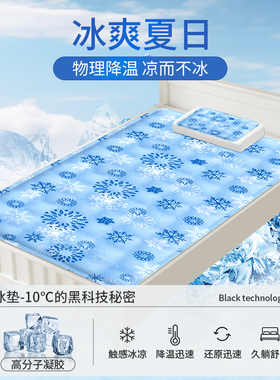冰垫床垫水床垫子夏季学生宿舍家用免注水凝胶凉席沙发冰凉坐垫