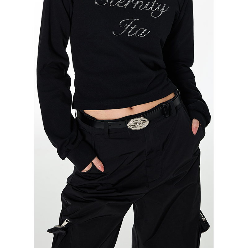 ETERNITY ITA 23SS 原创设计金属logo皮带男女款小众复古朋克腰带