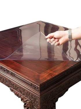 环保85*85透明餐桌垫pvc软玻璃八仙桌布防水油免洗防烫方桌正方形