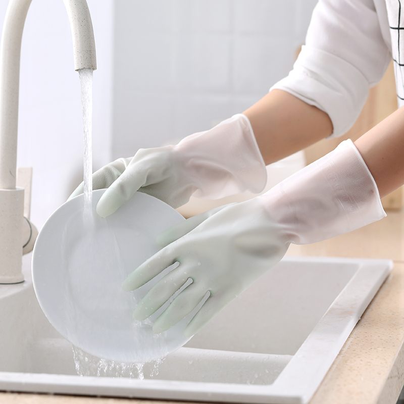 洗碗手套家务厨房耐用型女家用乳胶刷锅衣服胶皮橡胶防水清洁加厚