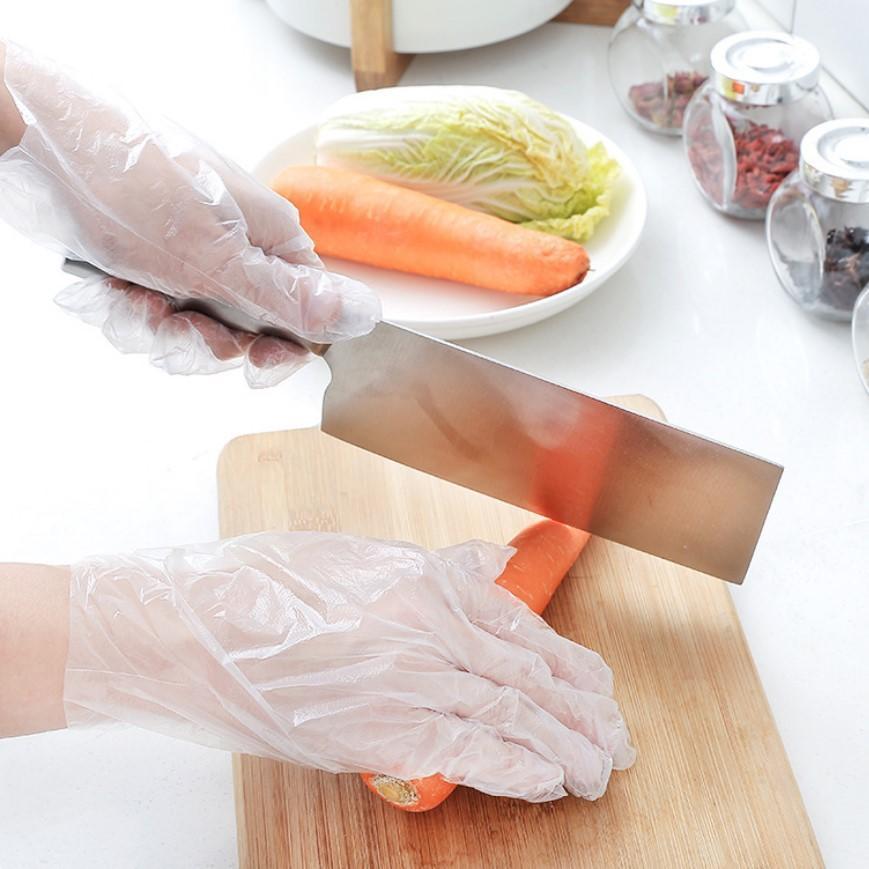 洗碗家务厨房卫生间手套塑料手套餐饮美容美发100只装一次性