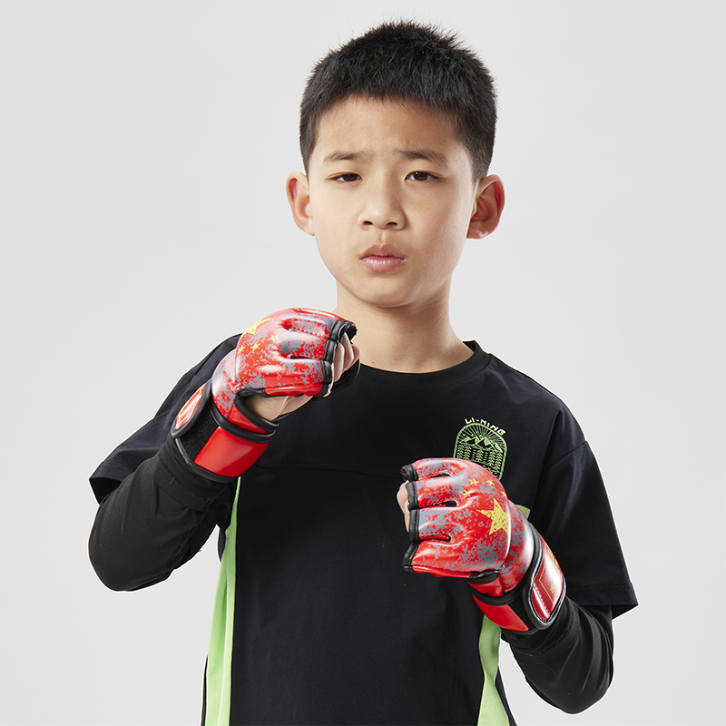 儿童拳击手套半指成人MMA拳套打沙袋手套散打搏击手套格斗UFC手套