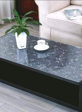 免洗90*130黑色磨砂PVC桌布透明软质玻璃防水餐桌台布塑料桌垫免