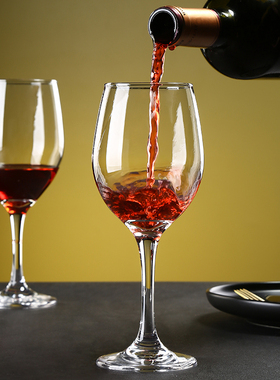 6个装高脚杯红酒杯家用高档轻奢玻璃香槟白兰地杯葡萄酒杯子创意