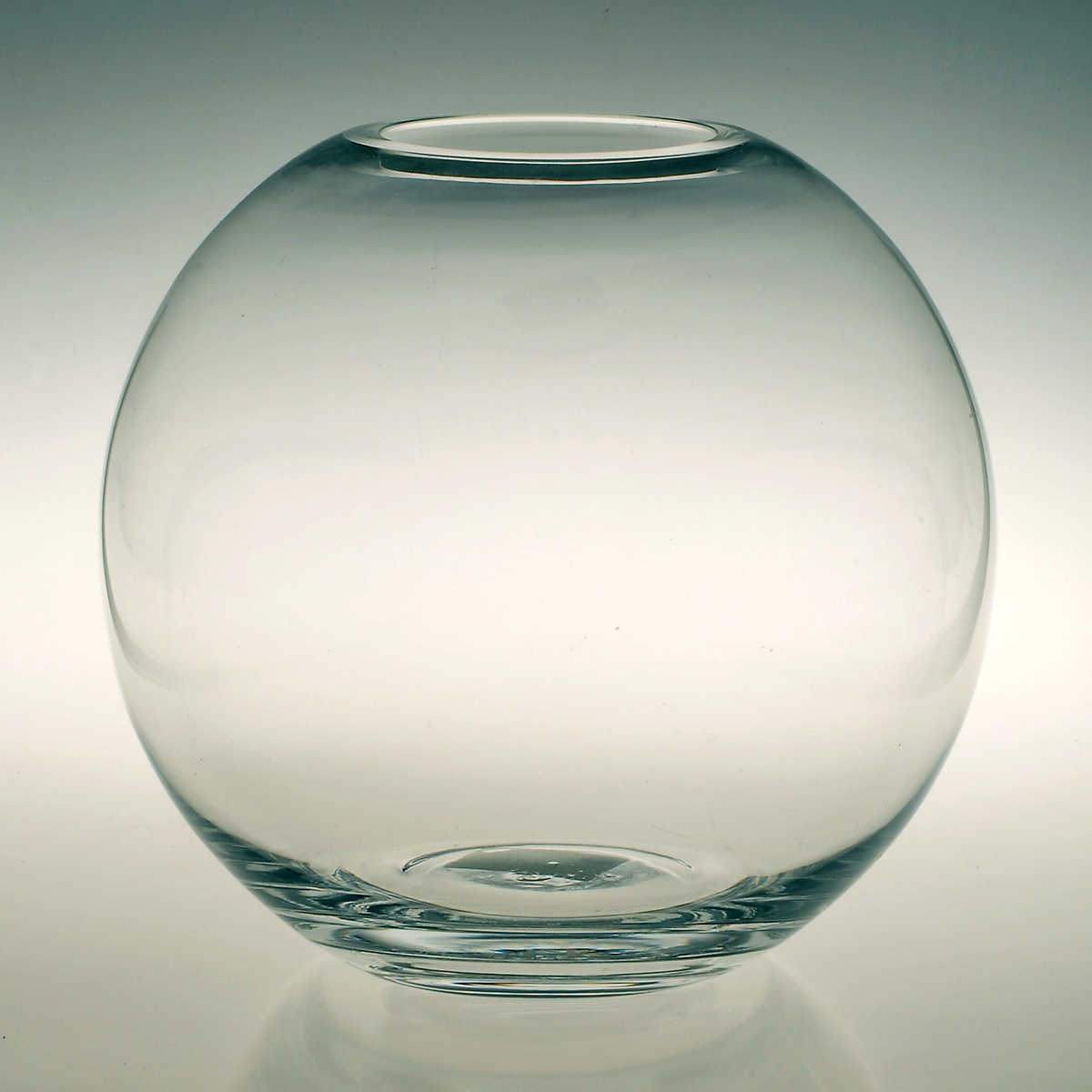 明瑞直销出口英德无铅水晶玻璃透明圆球小口花瓶简约欧式圆形摆件