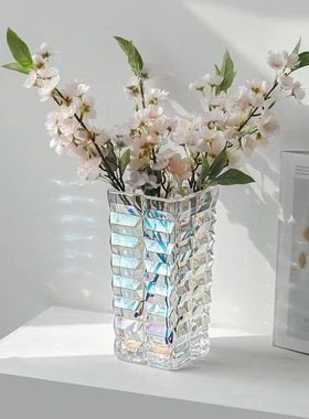 伯爵玻璃花瓶重工品质摆件鲜花水培花瓶捷克出口花瓶高端重工花