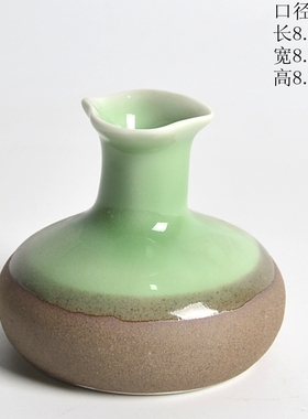 新品桌面个性创意花瓶中国风绿植水培装饰青瓷釉陶瓷包邮
