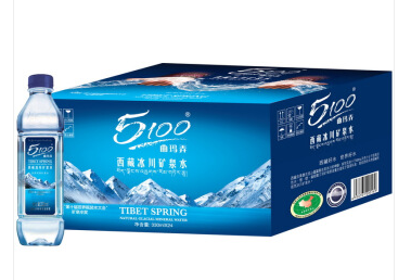 西藏冰川5100天然弱碱性矿泉水330ml*24瓶整箱母婴饮用全国包邮