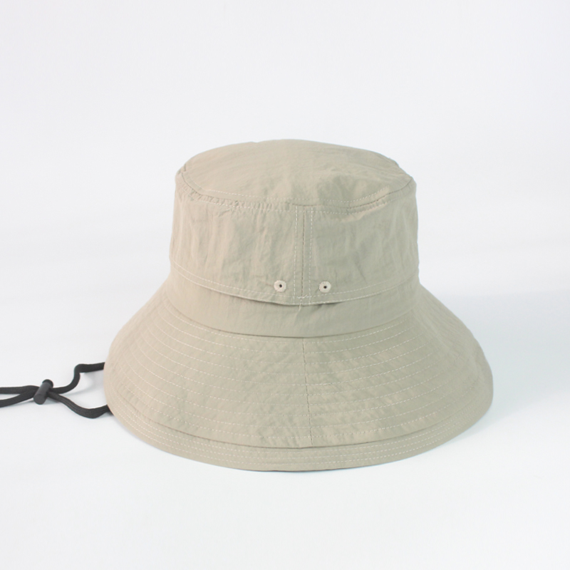 出口日本夏季速干防晒渔夫帽女轻薄透气网眼帽子男户外防UV太阳帽