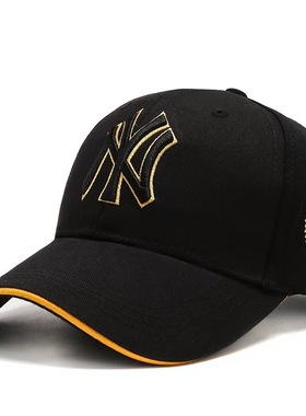 新款棒球帽硬顶刺绣男女遮阳帽三明治户外运动帽时尚青年鸭舌帽子