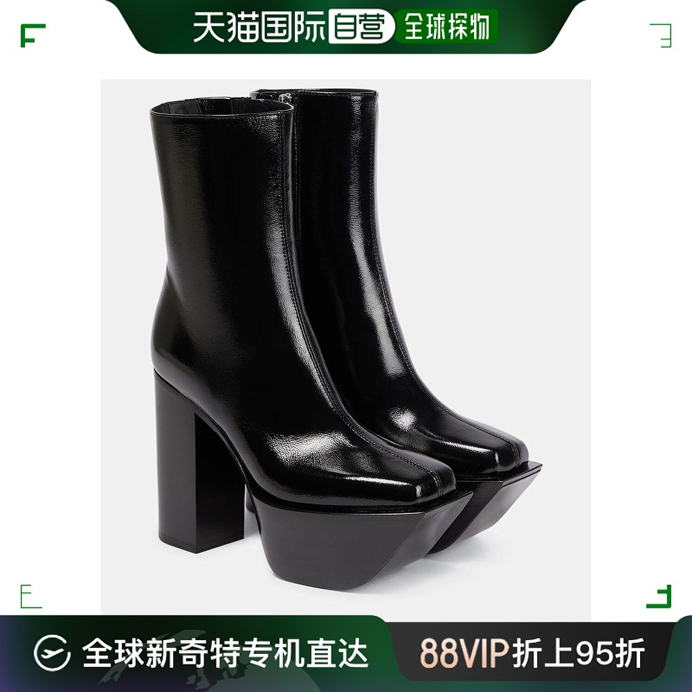 香港直邮潮奢 Peter Do 女士皮质防水台靴子