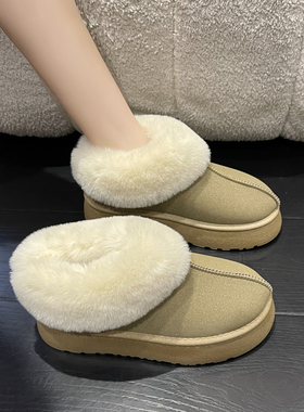 孕妇专用雪新地靴女冬季2MRS023款绒宽保暖加厚短靴子胖脚加防滑