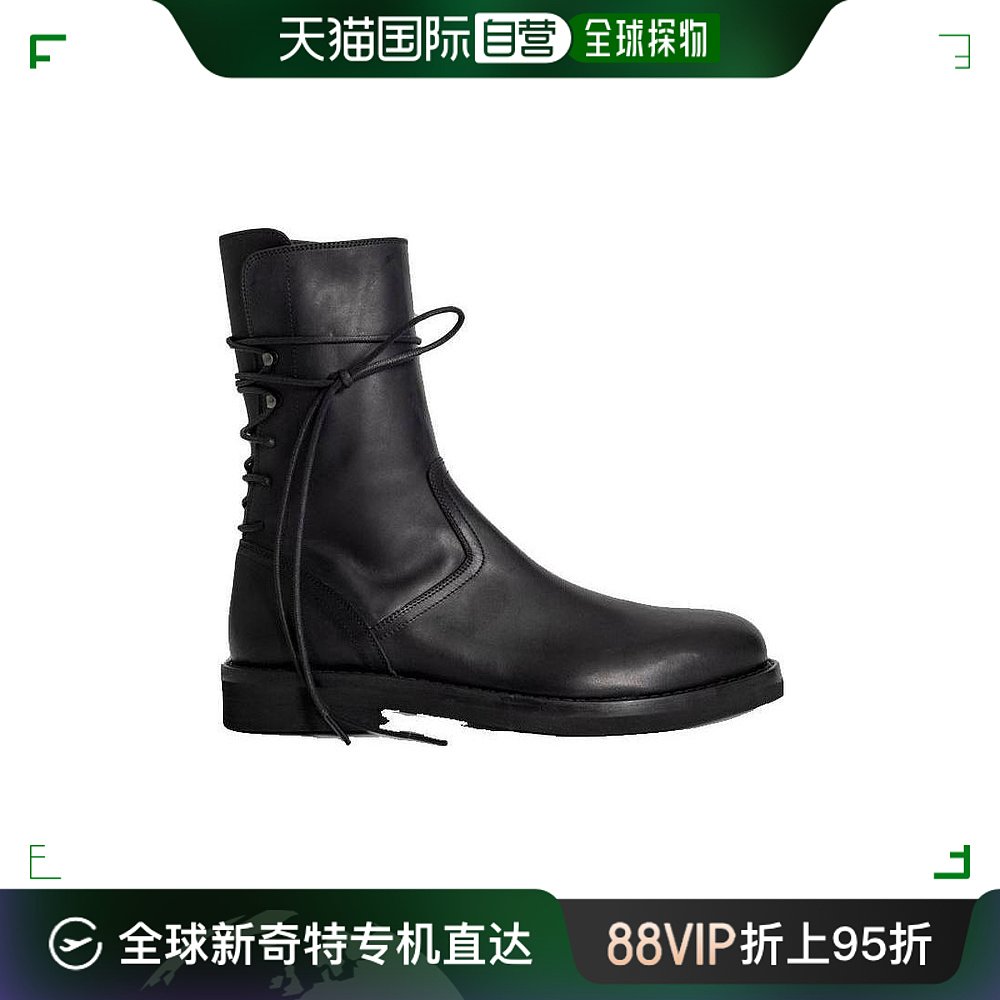 香港直邮Guidi 后置拉链高筒靴子 789BLKT