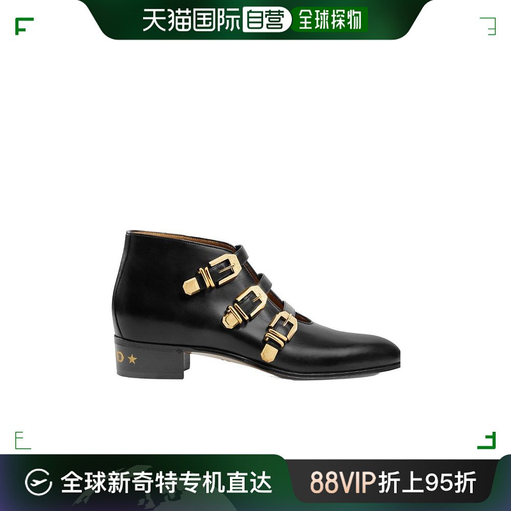 【99新未使用】香港直邮Gucci 古驰 男士 搭扣靴子 69910306F00