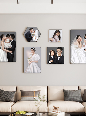 照片墙创意相框挂墙组合装饰婚纱照墙上相册客厅背景墙相片打印加