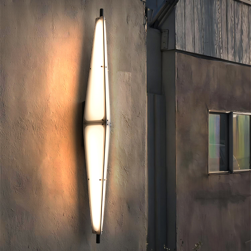 现代简约户外防水壁灯loft设计师极简阳台门口天台露台不锈钢壁灯