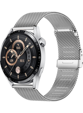 适用华为gt3/gt4手表watch3 gt2/gt2pro米兰尼斯手表带三星荣耀小米color华米b5/b6金属卡扣运动男女智能配件