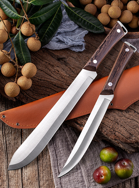 水果刀长款大号切西瓜果刀锋利不锈钢多用削皮户外家用厨房菜刀具