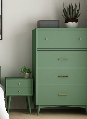 柜子贴纸墙纸自粘旧家具翻新复古绿色改色衣柜门橱柜壁纸装饰贴膜