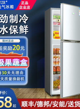 扬子电气小冰箱小型家用中型双门冷冻冷藏宿舍二人出租房一级节能