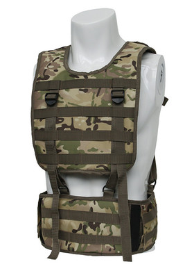 漫天户外 双肩迷彩战术腰带背心可调节收缩军迷包打猎狩猎包 套装