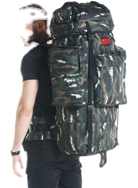 旅行背包旅游大容量战术背囊户外多功能徒步登山包双肩男女包115L