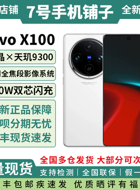 vivo X100新品双芯闪充蓝海电池长续航护眼屏蔡司影像vivo手机